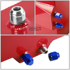 8 Gallon Lightweight Red Coat Aluminum Fuel Cell Tank for Race Drift (N/A)