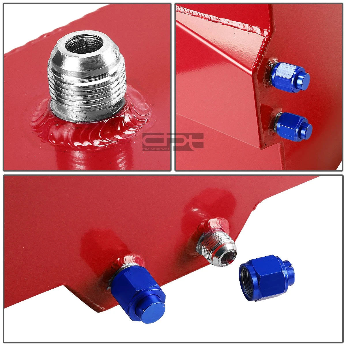 8 Gallon Lightweight Red Coat Aluminum Fuel Cell Tank for Race Drift (N/A)