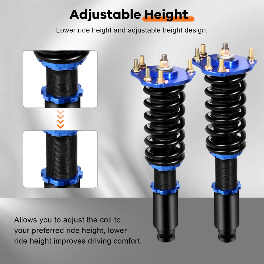 Coilovers for Honda Prelude (1992–2001) Adjustable Height Suspension Kits