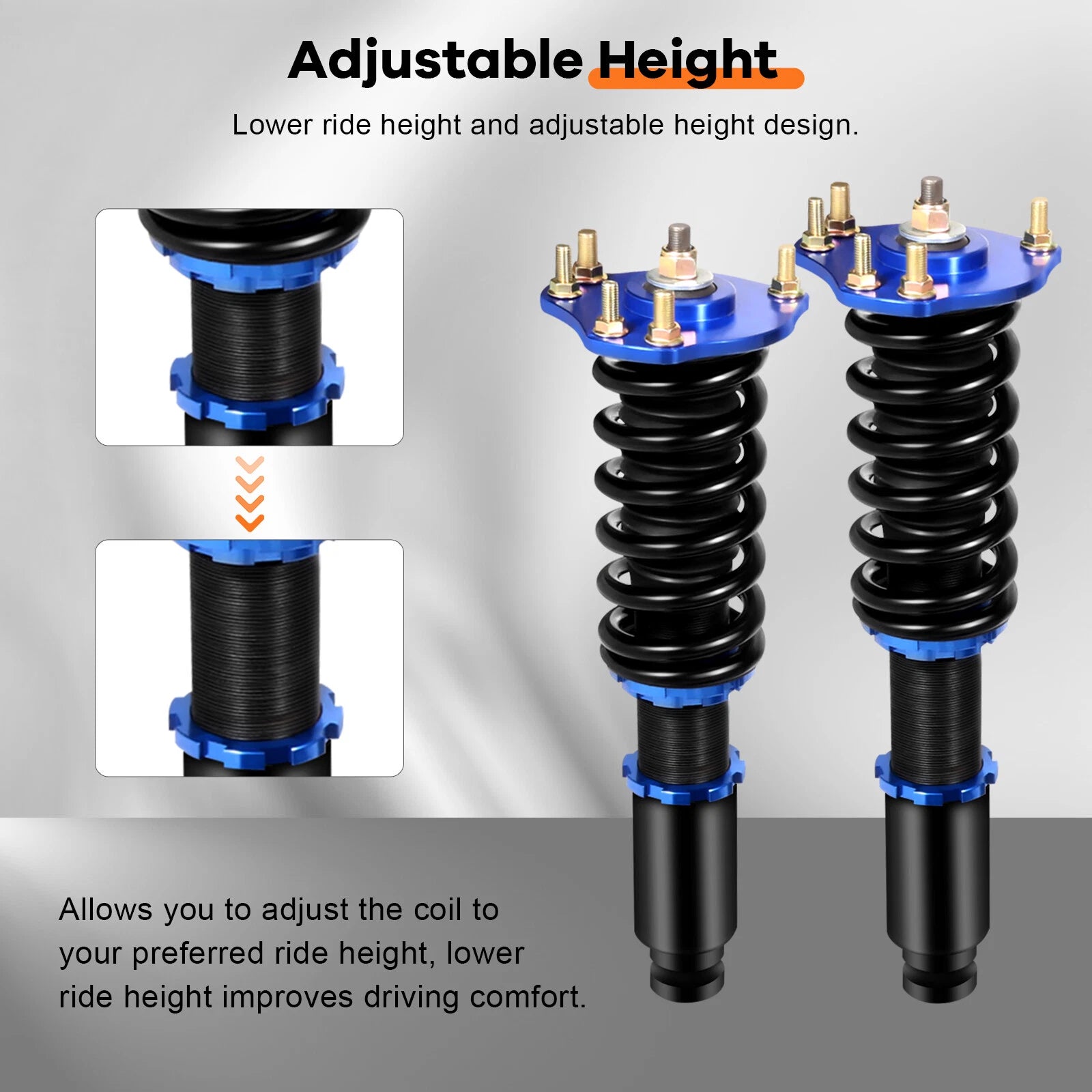 Coilovers for Honda Prelude (1992–2001) Adjustable Height Suspension Kits