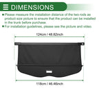 Retractable Cargo Cover for Mercedes-Benz B-Class W246 (2012–2019) Gloss Black