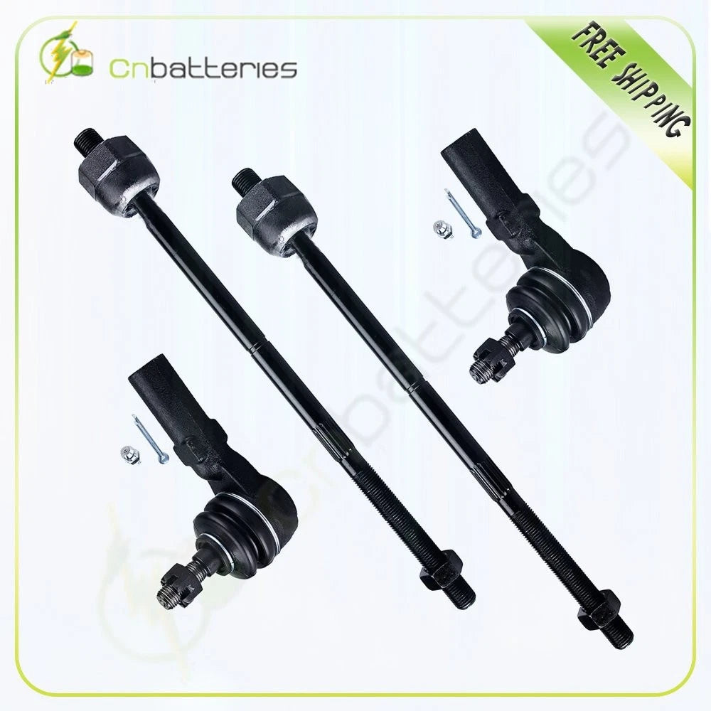 Set of 4 Outer Tie Rod Ends for 2005-2010 Mustang ES80805