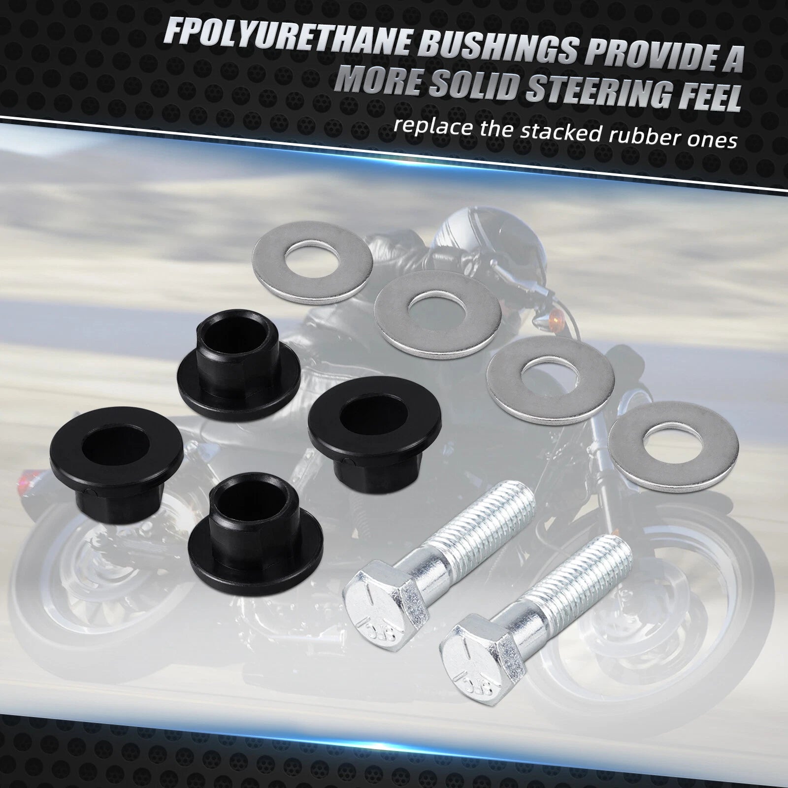 Set of Handlebar Riser Bushing Kits for Harley Heritage Classic FLHC (2017–2023)