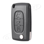 3-Button Remote Key Fob Shell Cover for Citroen Peugeot C2 C3 C4 C5 C6 C8