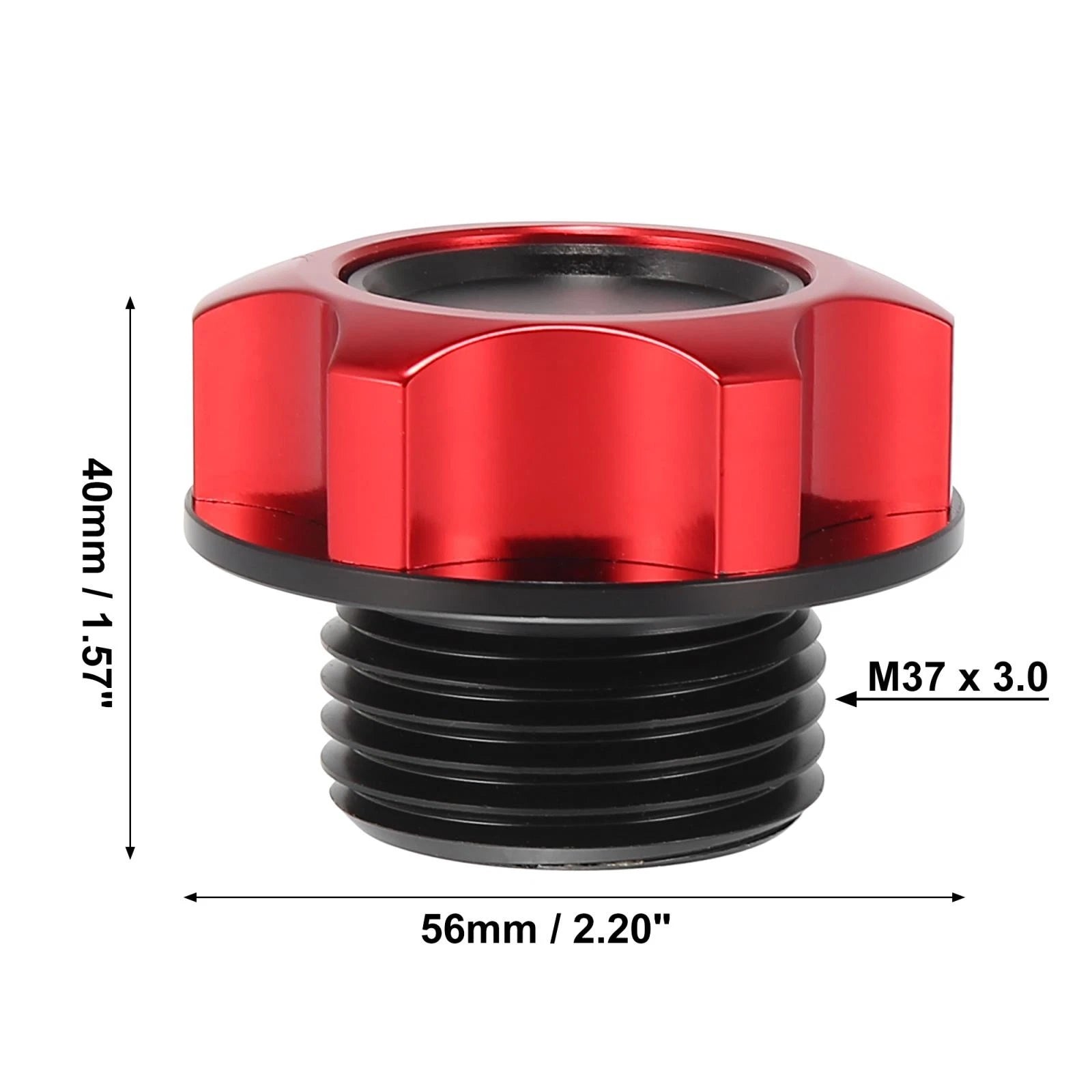 Red Aluminum Alloy Oil Filler Cap for Toyota Reiz Camry Crown 