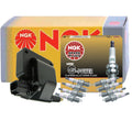 NGK HEI Ignition Coil & 8 G-Power Platinum Spark Plugs for Dodge B1500 (1994–1998)