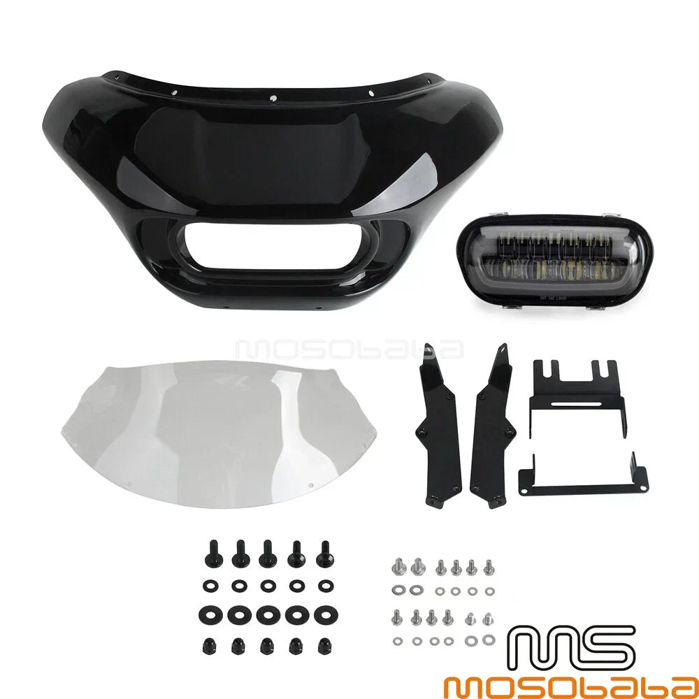 Fairing Windshield Headlight Kit for Harley Softail Fat Bob FXFB/S (2018)