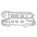 Hydraulic Lift Rocker Top Link Bracket for Ford 5000, 6600, 6610