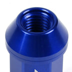 20Pcs J2 7075 Forged Aluminum M12x1.5 Open-End Lug Nut Set w/Adapter Blue