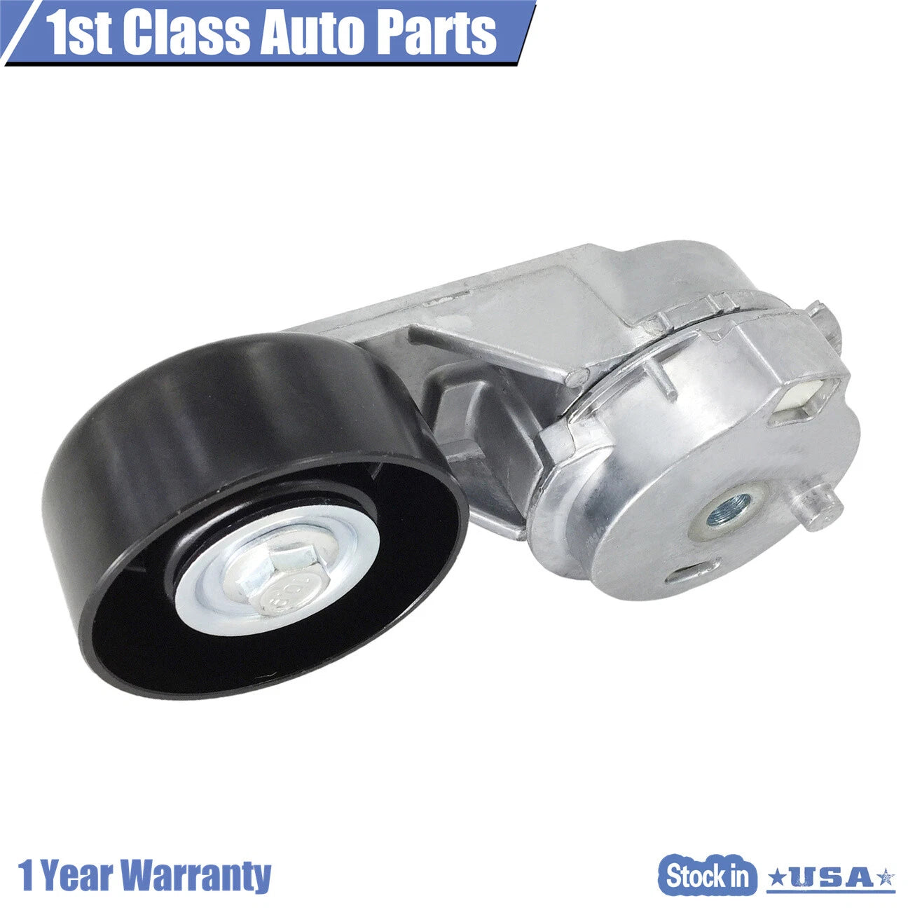 Serpentine Belt Tensioner with Pulley for Chevy Buick GMC Isuzu Saab Hummer