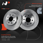 Front Disc Brake Rotors & Ceramic Pads for Honda Fit (2015-2020)