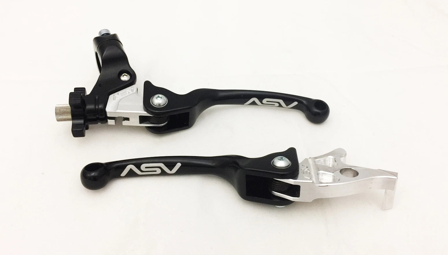 ASV F3 Black Front Brake Clutch Perch Levers Pair for Suzuki LTZ 400 (2003–2008)