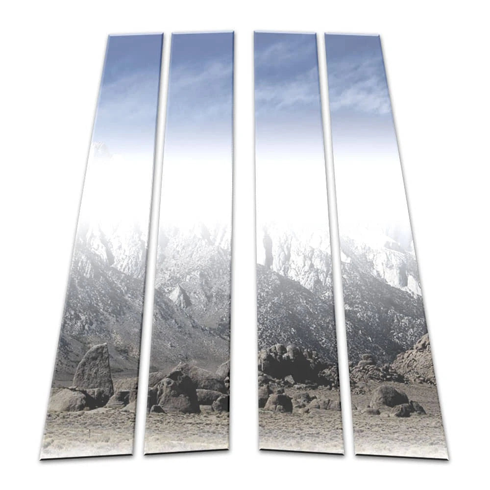 Pillar Post Covers Diamond Grade Stainless Steel 4pc for Ford Edge (2007–2014)