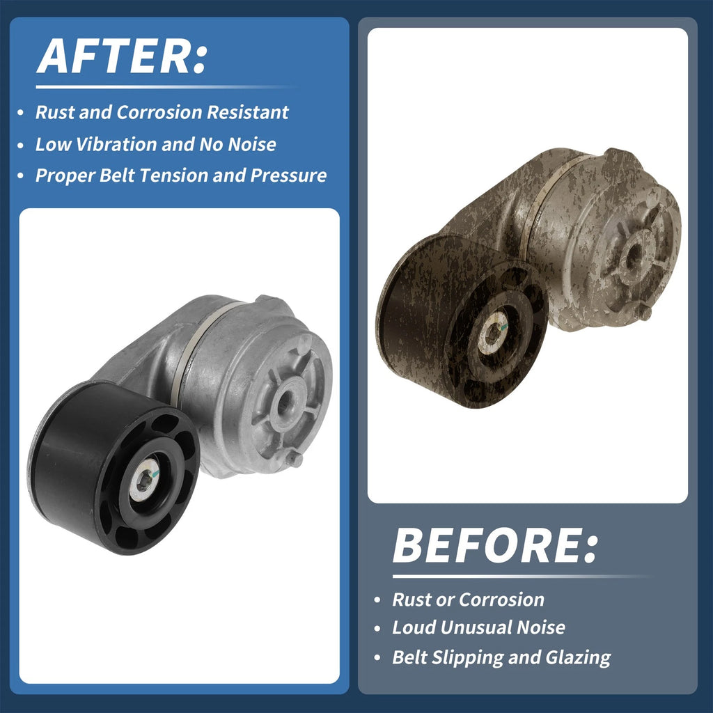 Belt Tensioner for Chevrolet C6500 Kodiak (2004–2009) No. 15170283 Metal 1 Pc