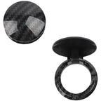 Carbon Fiber Cover Sticker for Car Engine Start Stop Button Dashboard