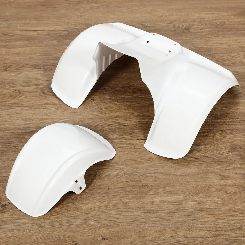 Set of 2 Front and Rear Fenders for Honda ATC70 (1978–1985) - ABS Painted White