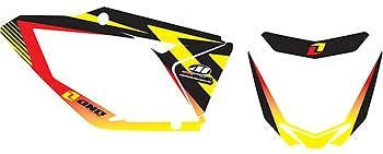 Background Number Plate Sticker/Decal Kit for Suzuki RMZ250 (2010–2011)