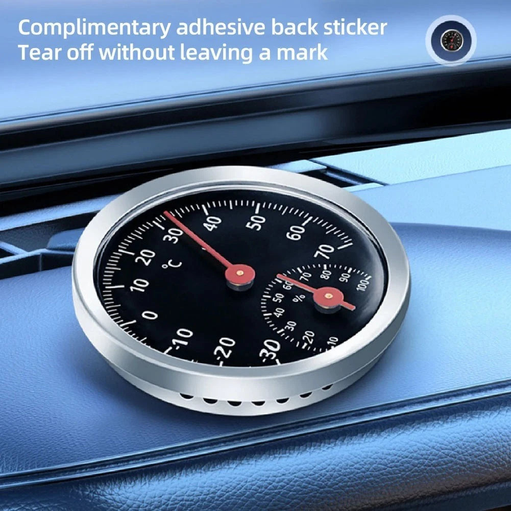 Temperature Humidity Meter for Vehicle (Mechanical Car Thermometer)