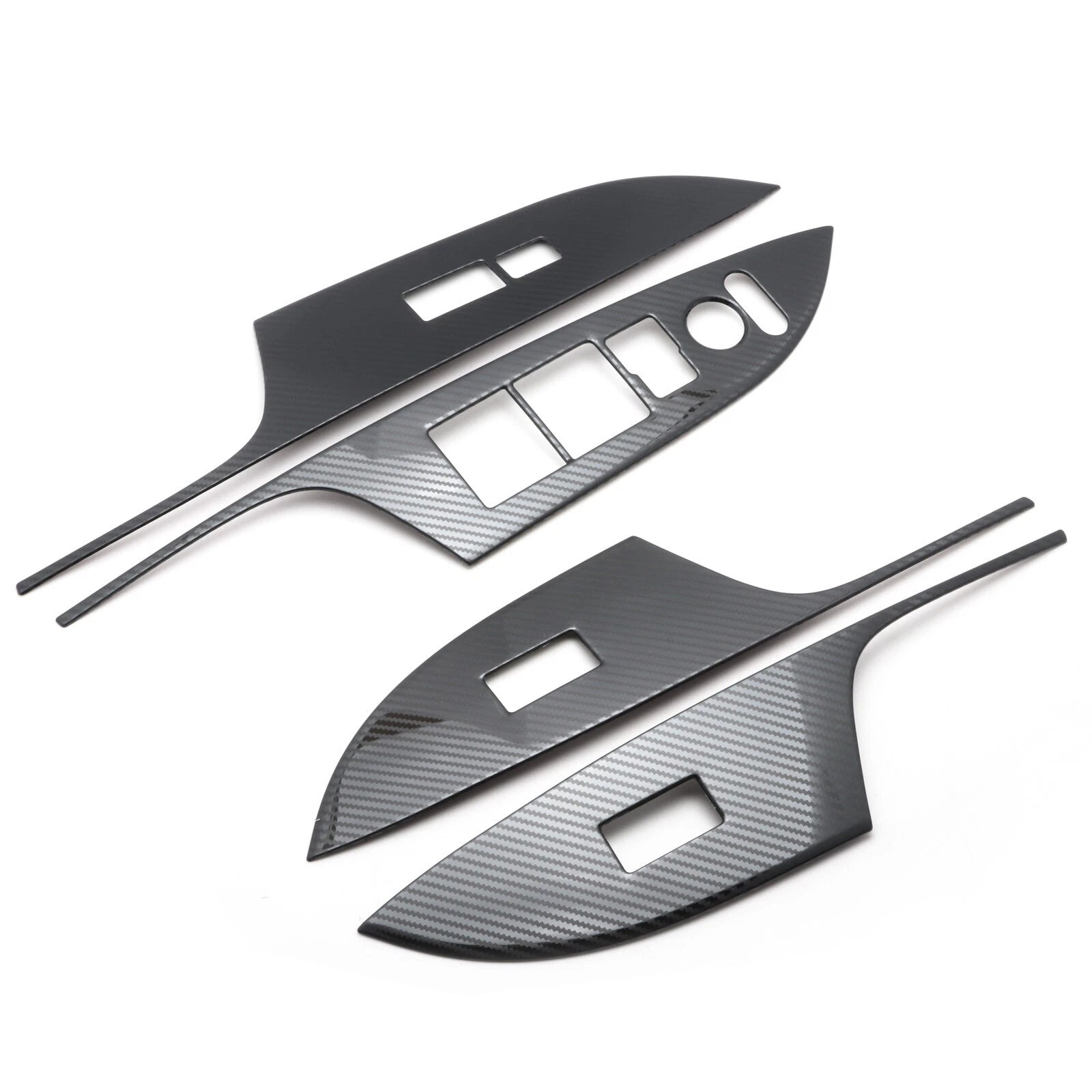 Carbon Fiber Texture Door Window Switch Panel Cover Trims for Honda Accord (2013-2017)