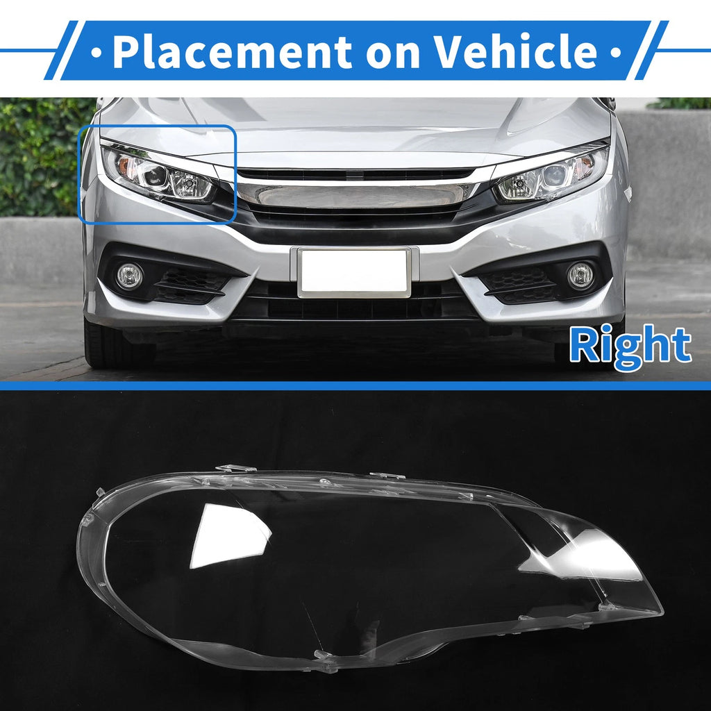 Headlight Lens Cover for BMW X5 E70 (2008–2013) PC Clear