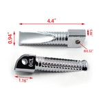 Chromed Racing Footpegs for Kawasaki ZX-10R (2011–2013)