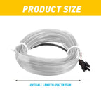 2M LED Strip Light for Car Interior Decor (12V)