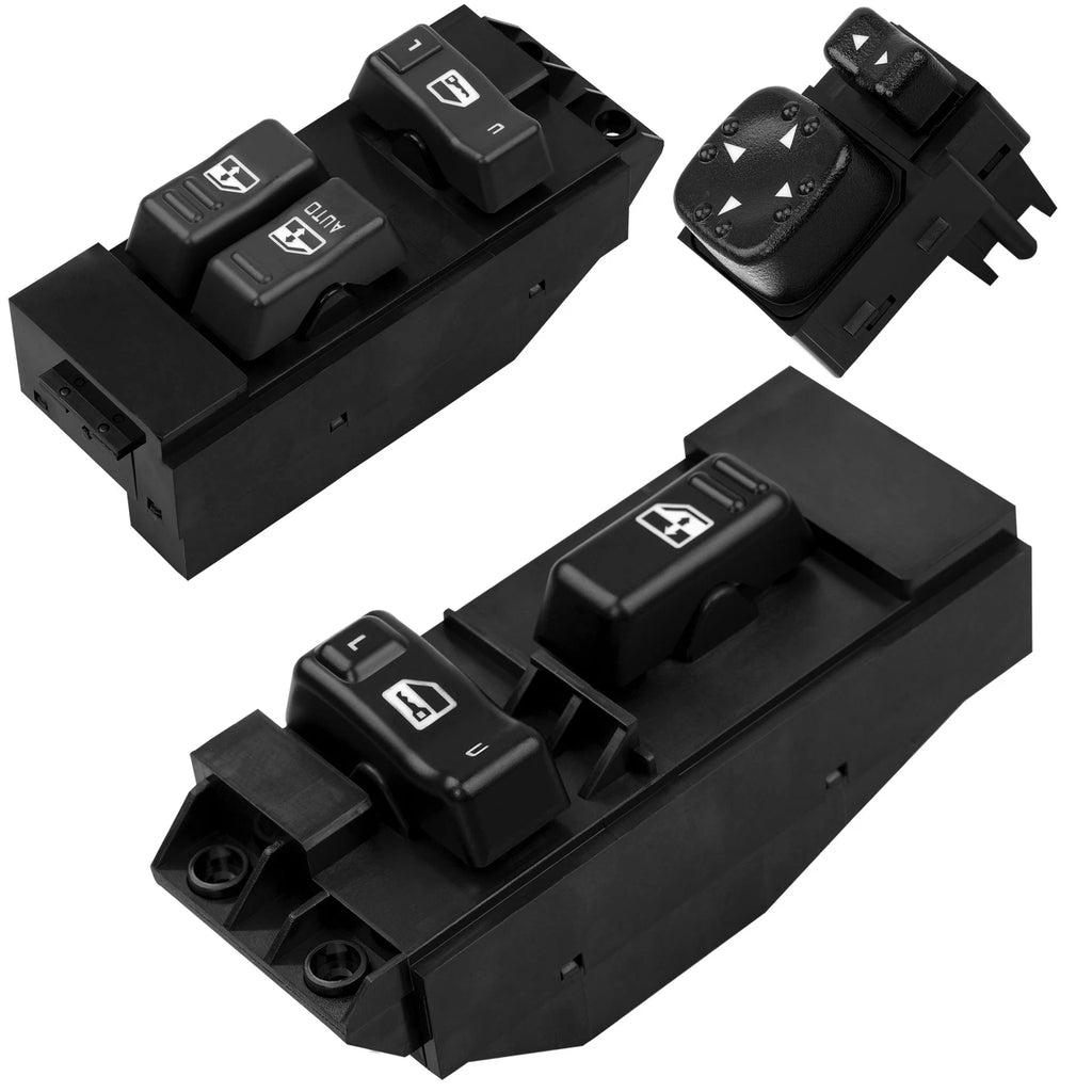 Power Window Door Mirror Switch Set for Chevy Silverado GMC Sierra (2000–2002)
