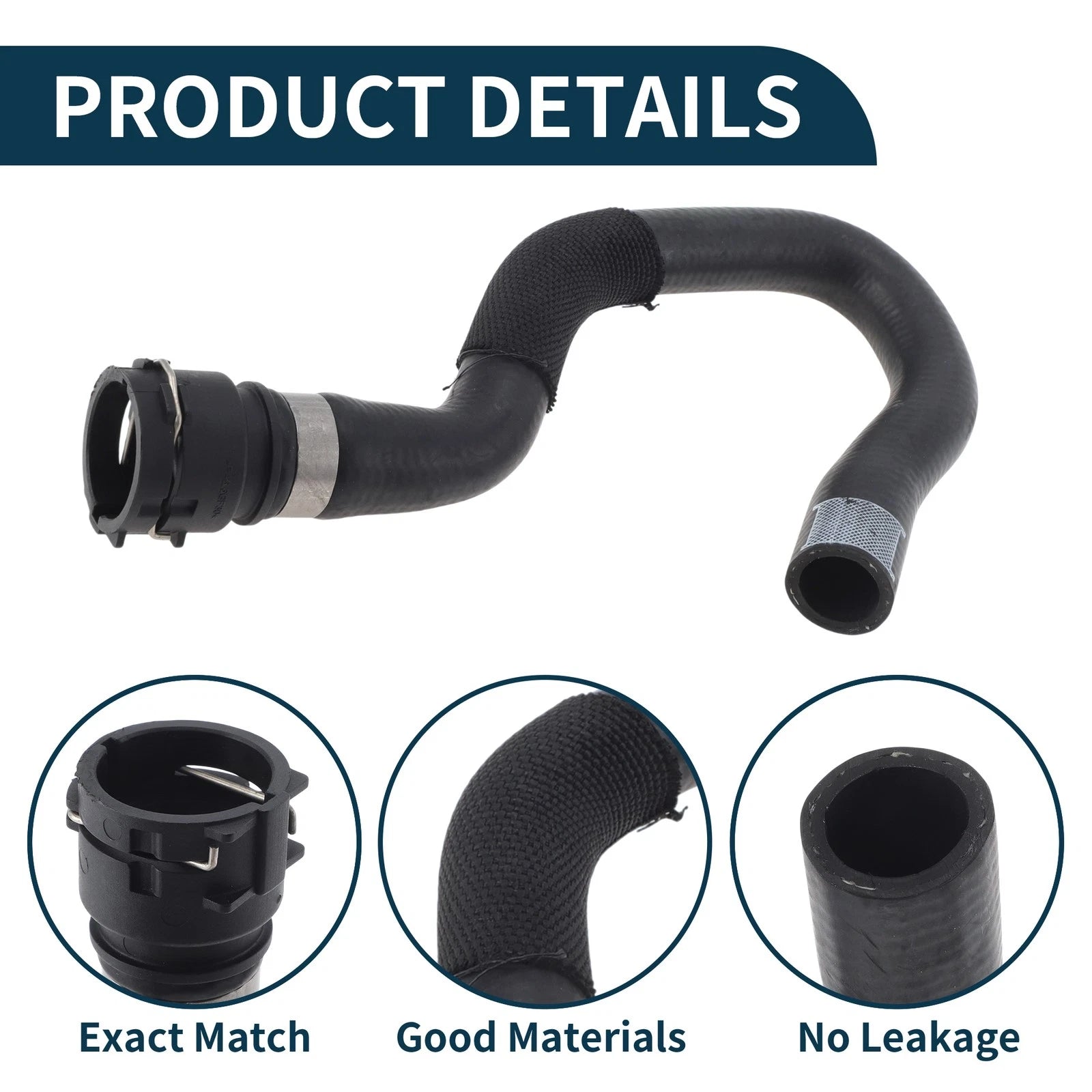 Radiator Hose for Audi A5 (2014–2022) No. 8KD819376N Rubber Heater Hose