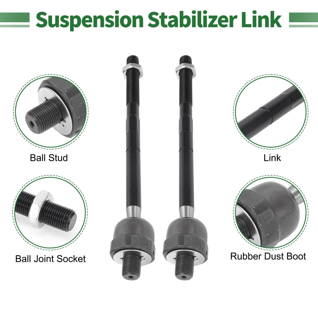 10X Front Suspension Kit Tie Rod Ends Sway Bar Link Ball Joint for Ford F-150 (2004–2023)