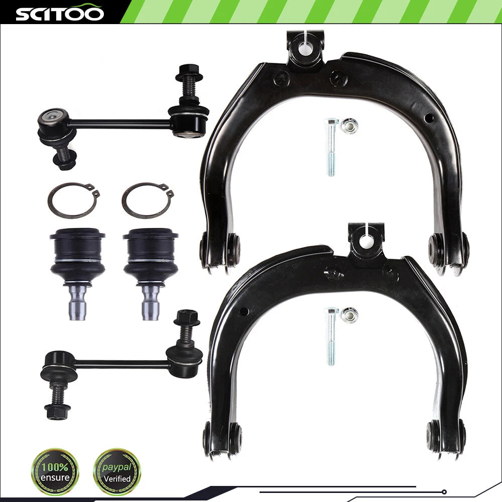 Set of 6 Suspension Upper Control Arm Ball Joint Sway Bar for GMC Envoy (2002–2009)