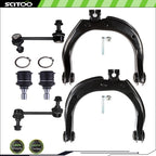 Set of 6 Suspension Upper Control Arm Ball Joint Sway Bar for GMC Envoy (2002–2009)