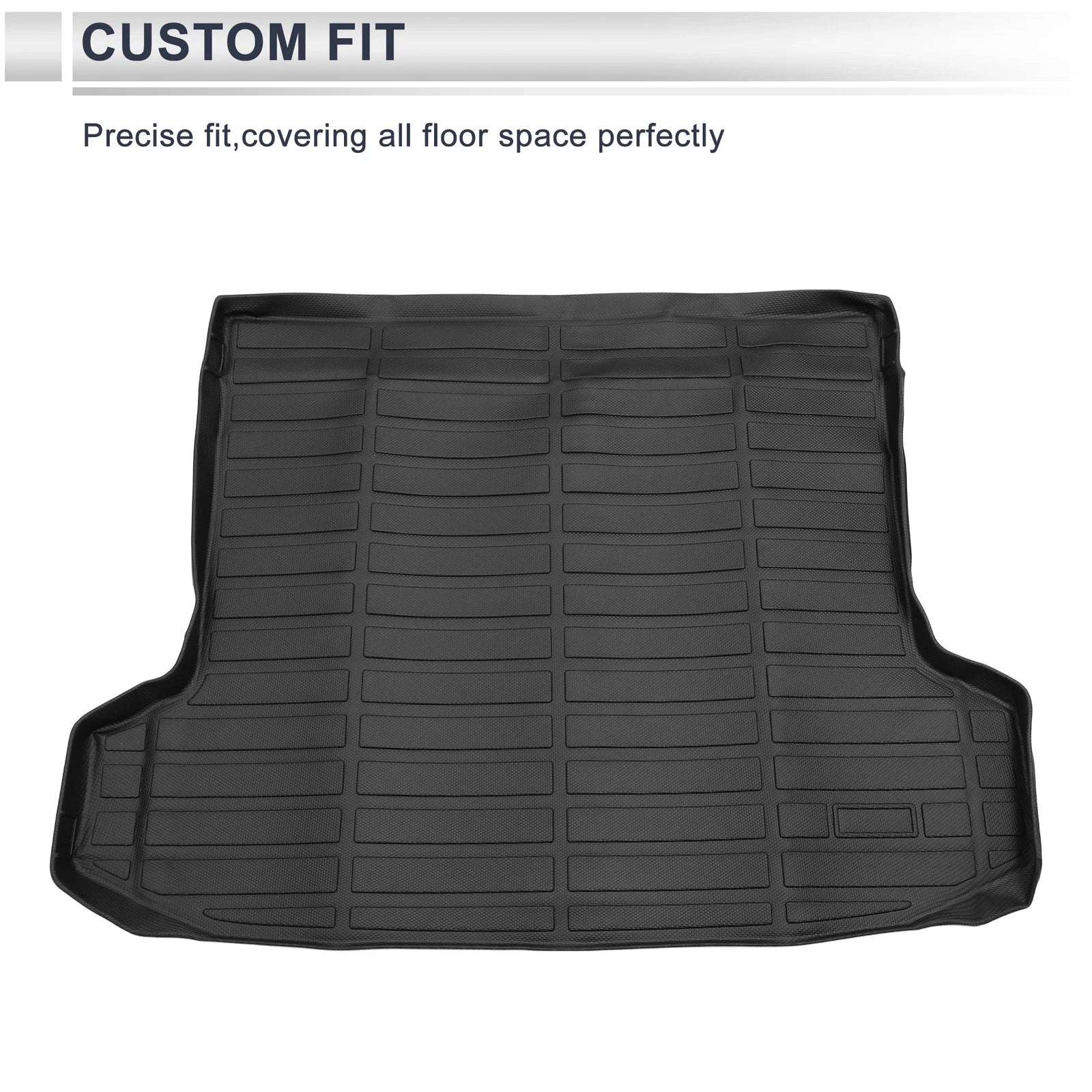 Cargo Liner Rear Trunk Mat for Hyundai Tucson (2022–2024) TPE Long Grid Pattern