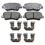 DuraGo Rear Rotors & Akebono ProACT Ceramic Brake Pads Kit for Accent Rio