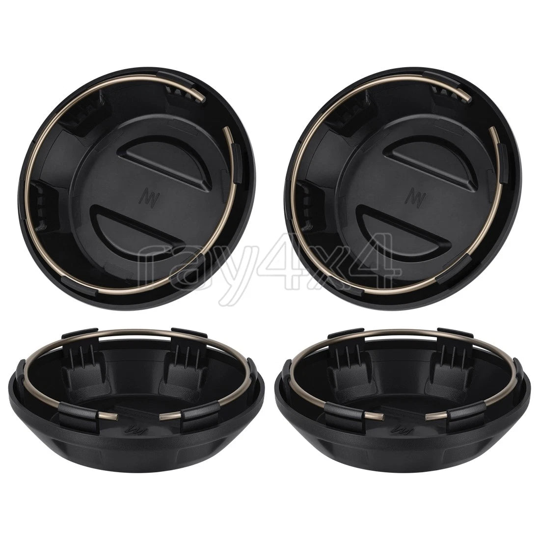 Set of 4 Center Hub Wheel Caps for Polaris RZR PRO XP (2021–2025)