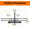 Hitch Mount Motorcycle Carrier for Scooter Dirt Bike (500 lbs Capacity)