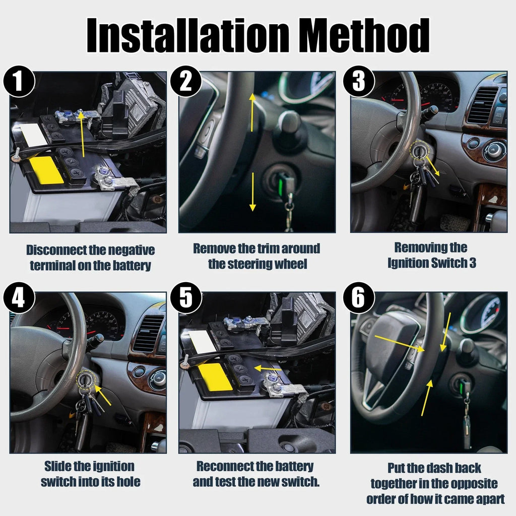 Ignition Lock Cylinder Switch with Keys for Hyundai Azera (2006-2011)