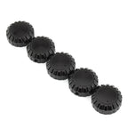 5Pcs Black Aluminum Radio Knobs for Honda GL1500 Goldwing (1988-2000)