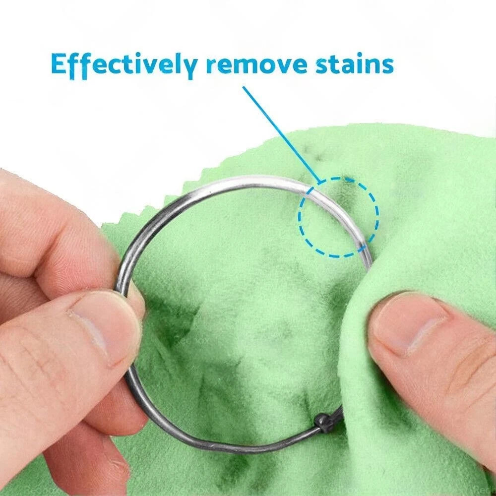 Silver Polishing Cloths Set of 4 for Jewelry Cleaning and Coin Polishing
