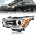 Headlight Assembly for GMC Acadia SL (2017–2019) Chrome Driver