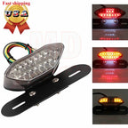 LED Stop Brake License Plate Tail Light for Universal Motorcycle (All Years)
