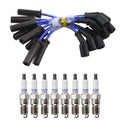 NGK Wire Set & Denso 8 Platinum TT Spark Plugs Kit for Chevrolet Silverado 1500 (1999–2006)