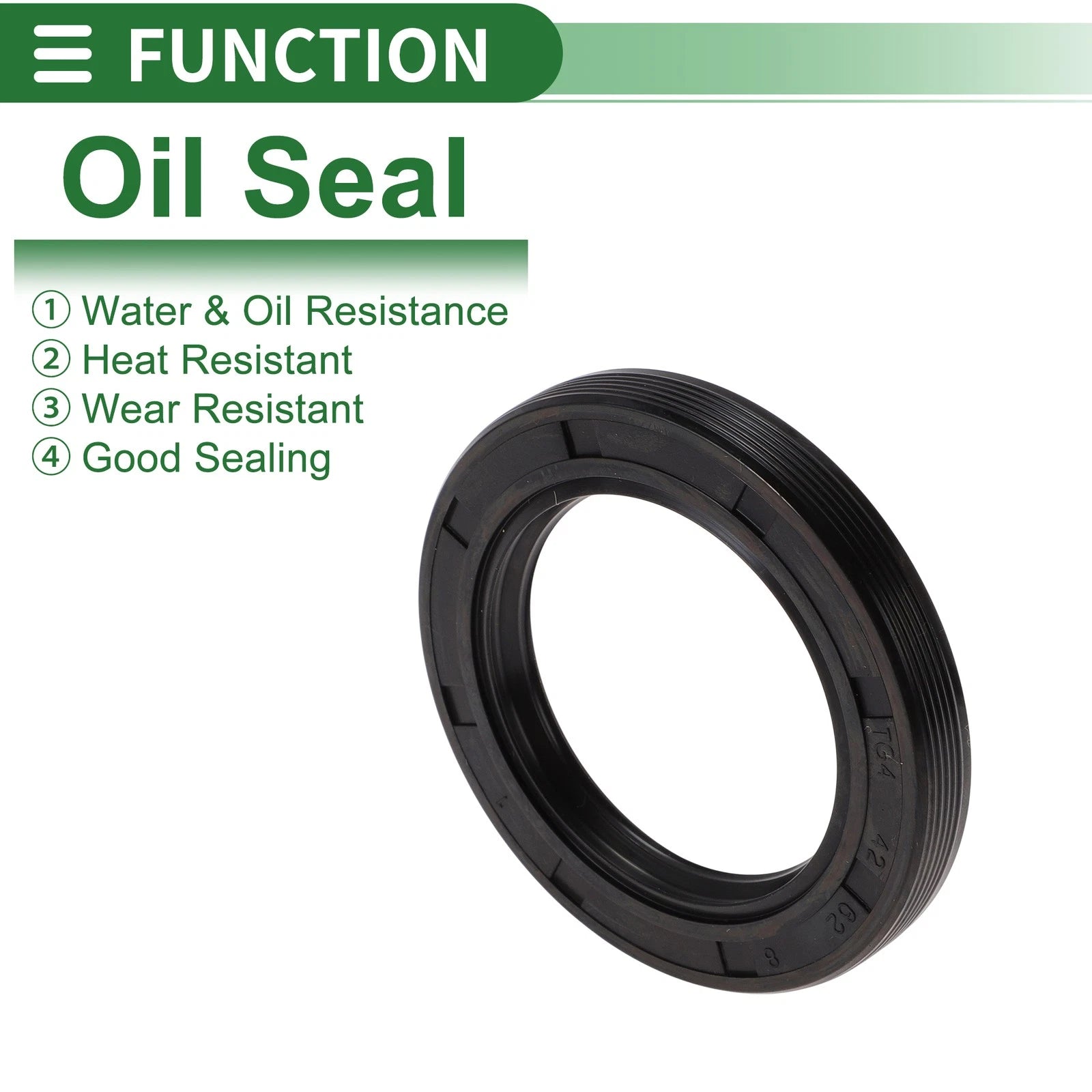 Oil Seal NBR Rubber 42x62x8mm for Various Models (5 Pcs)
