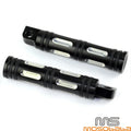 Black Aluminum Foot Pegs for Harley Sportster, Dyna, Electra Glide (2004-2023)