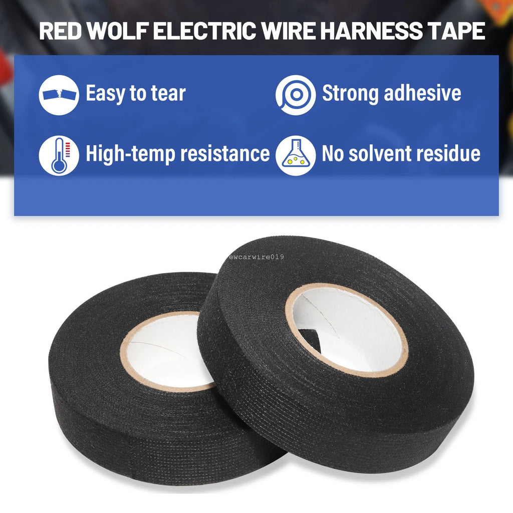 Set of 4 Wire Loom Tape for Automotive Wiring Insulation