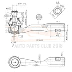Set of 4 Tie Rods for Toyota Sequoia Tundra 2WD & 4x4 (2001–2002)