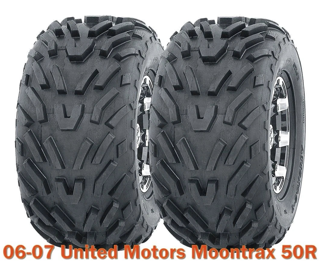Set of 2 ATV Tires 16x8-7 for United Motors Moontrax 50R (2006–2007)