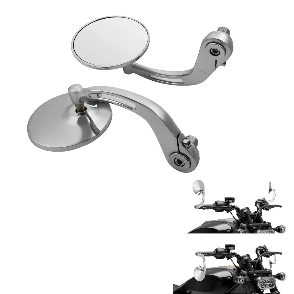 Round Bar End Rear View Mirrors for Harley Sportster S RH1250 RH1250S (2021–Present)