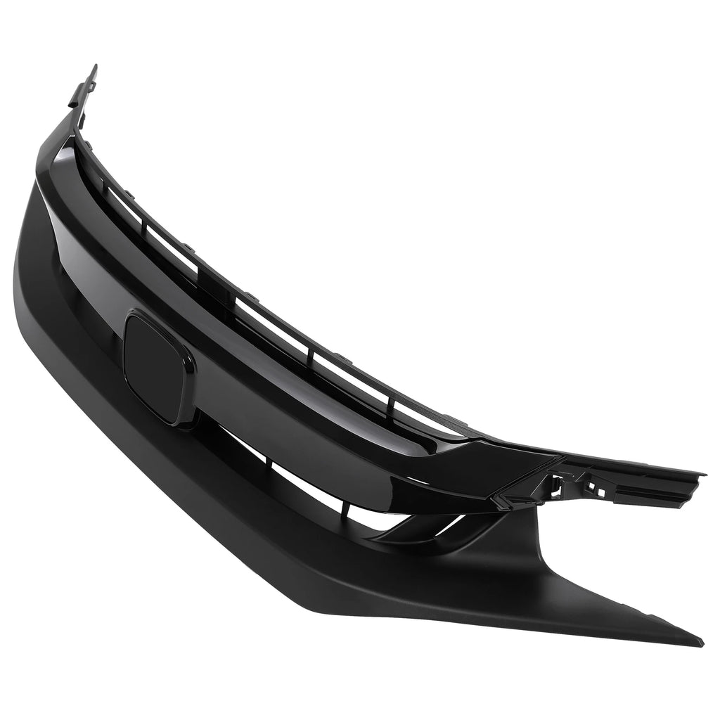 Front Upper Grille for Honda Civic Sedan (2019–2020) Black Mesh