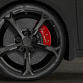 Front Red Caliper Covers for 2012-2020 Chevrolet Sonic by MGP