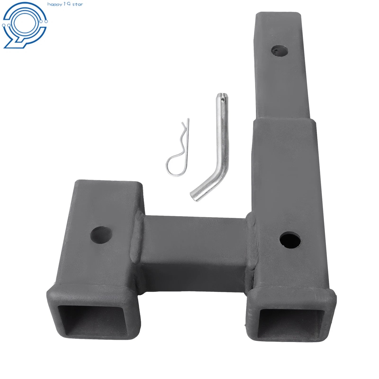 2 Inch Receiver Dual Hitch Adapter for Trucks (5000LB Capacity)